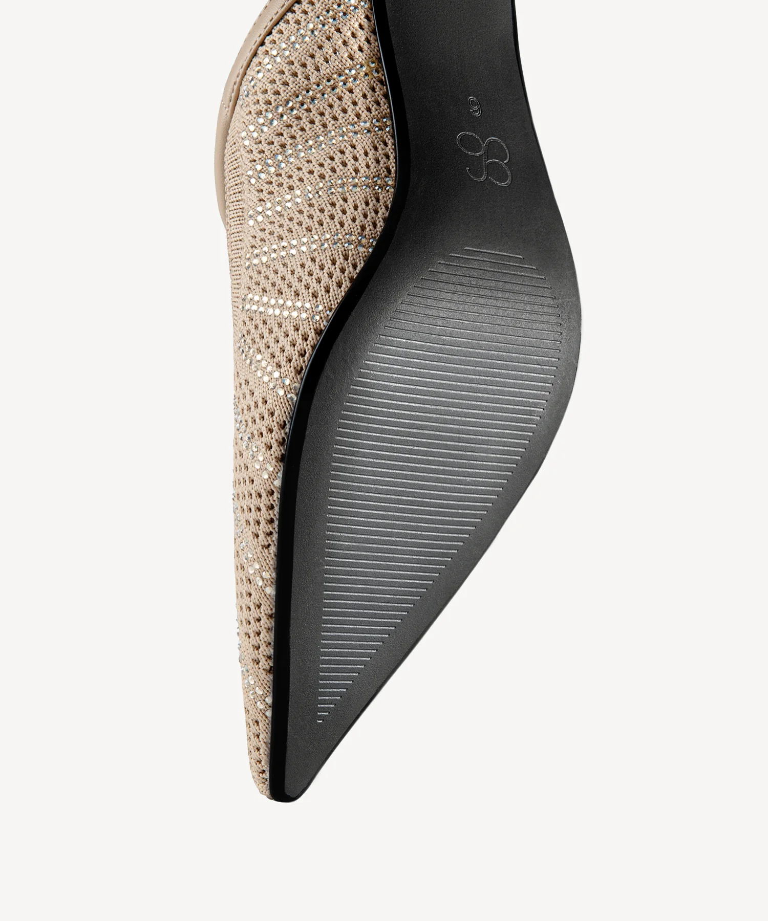 Twinkling Knit Pointed Toe Heeled Mule - Image 6